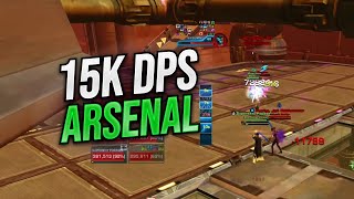 How to Do 15k DPS SingleTarget as Arsenal Mercenary  Quesh  Patch 75  SWTOR PVP Gameplay 2024 [upl. by Nelyaw]