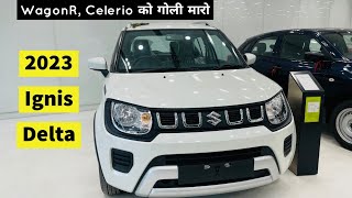 Maruti Ignis Delta 2023 New Model Review Interior Exterior Features Price [upl. by Ddat]