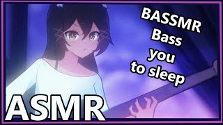 BASSMR catgirl plays bass and hums  ASMR  humming bass guitar [upl. by Aylatan]