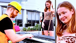 Unreal Piano Surprise by Worker Stops EVERYONE In Their Tracks 😮🤯 [upl. by Sialac]