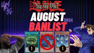 YUGIOh BANLIST AUG 2024 [upl. by Craner57]