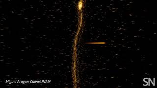 Watch a cosmic filament spin  Science News [upl. by Keram]