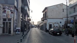 Pavlou Valsamaki Street in Larnaca Cyprus Oct 2016 [upl. by Eednyl]