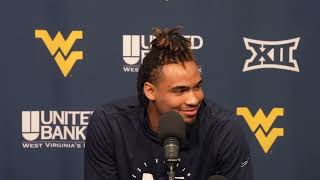 WVU Mens Basketball Aden TagaloaNelson Press Conference  Feb 16 2024 [upl. by Asilenna]