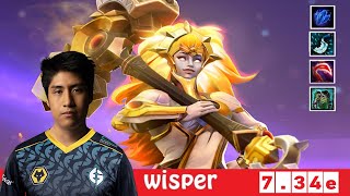 DOTA 2 Wisper the DAWNBREAKER OFFLANE 734e [upl. by Eelrefinnej]