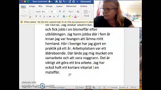 Sfi kurs B kurs C kurs D arbete personligt brev egenskaper exempeltext [upl. by Notsirhc332]