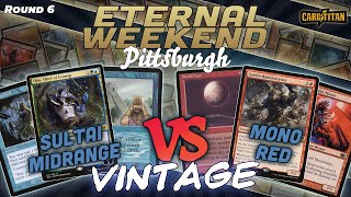 MTG Vintage  Sultai Midrange vs Mono Red  Eternal Weekend Pittsburgh  RD 6 [upl. by Nirda]