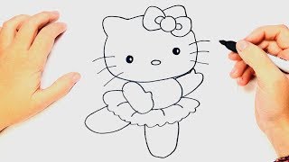 How to draw Hello Kitty  Hello Kitty Easy Draw Tutorial [upl. by Thgiwd]