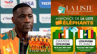 QUALIFS CAN 2025  Zambie Vs Côte dIvoire  EMERSE FAE DÉVOILE SES 25 COMMANDOS pour la victoire [upl. by Leugar]