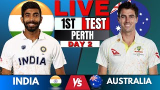 India vs Australia LIVE Cricket Score 1st Test day 2  Live Score amp Commentary  IND vs AUS BGT 2024 [upl. by Idonah860]