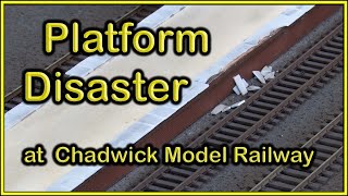 BUILDING STATION PLATFORMS Part 1 at Chadwick Model Railway  231 [upl. by Ayat]