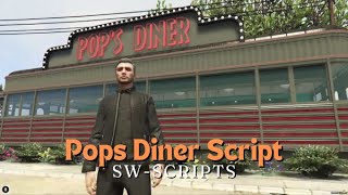 FiveM Pops Diner Business Script [upl. by Yrollam206]