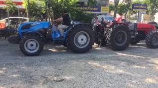 Same explorer tb 95 vs landini rex110 gt power shuttle [upl. by Einhoj]