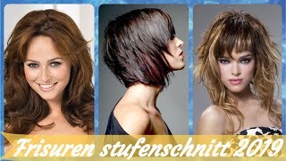 Die neue 20 Ideen 👅 zu damen frisuren stufenschnitt 2019 [upl. by Nnayrrehs]