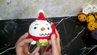 Pelucia De Natal Feita De Crochê Em Amigurumi natalamigurumi natal [upl. by Frydman761]