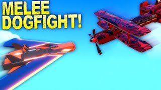 MELEE ONLY DOGFIGHTING Who Can Build The Strongest Plane [upl. by Adlihtam403]