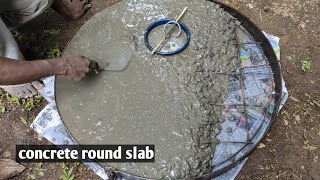 How to make circle concerts slab well rig slab making circle slab concerts cement ring cover [upl. by Llehcnom]