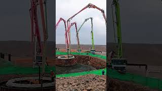 Wind power foundation construction process [upl. by Linder]