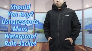 Should You Buy USHARESPORTS Mens Waterproof Rain Jacket [upl. by Stelmach568]