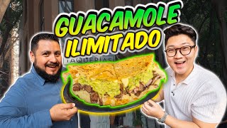 GUACAMOLE ILIMITADO en TAQUERÍA de ASADA [upl. by Noseyt]