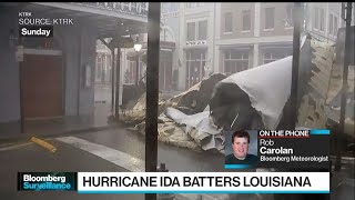 Hurricane Ida Slams Into New Orleans Tests Levee System [upl. by Souvaine]