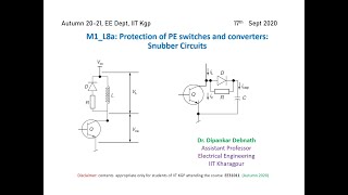 PEM1L8a How to design snubber circuit for Power Electronic converters [upl. by Auqkinahs870]