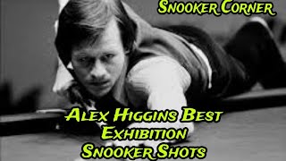 Alex Higgins Best Exhibition Snooker Shots  Snooker Corner [upl. by Nichole468]