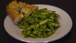 In The Kitchen With Caitlin Kale Pesto With Cripsy Garlic Bread w Jeanna Lue [upl. by Yrdnal]