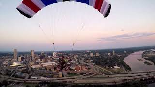 P3 Lite Downtown Tulsa flight [upl. by Ahsinyd]