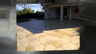 Stamped Concrete Orange County CA  Cement Overlay amp Coatings [upl. by Ravert]