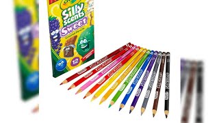 Primeras impresiones Lapices de colores crayola silly scents sweet 12pz [upl. by Kress]