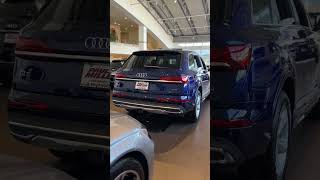 Take a closer look into the 2024 Audi Q7  shinning bright in Navarro Blue 🤩 [upl. by Whall128]