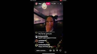 That girl Lay lay IG live birthday dinner [upl. by Ahseinaj]