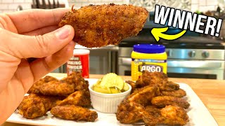 SUPER Crispy Wings With One SECRET Ingredient  Crispy Chicken Wing Recipe [upl. by Cyril]