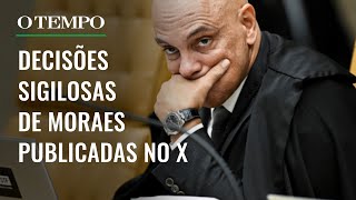 X cria perfil para publicar decisões sigilosas de Moraes [upl. by Nahtanod]