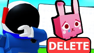 Deleting My USELESS PET in Pet Simulator X [upl. by Gnagflow]