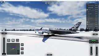 Airbus A350 XWB landing at Kittilä airport in new Project Flight update [upl. by Alekat66]