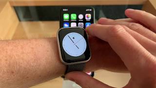 Comment créer un cadran Apple Watch 4 minimaliste avec un symbole type  au centre [upl. by Ferrand]