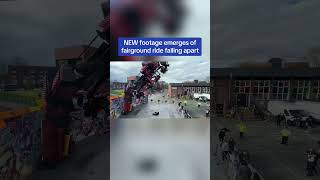 NEW footage emerges of fairground ride falling apart 👀 [upl. by Agate]