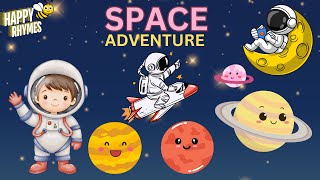 Learn Amazing Planets with HappyRhymes In The Solar System Space [upl. by Azzil236]