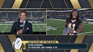 Tom Bradys LFG Player of the Game Saints RB Alvin Kamara  Week 2 DIGITAL EXCLUSIVE [upl. by Nurse]