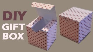 How to Make a Gift Box  DIY Paper Box [upl. by Shaum]