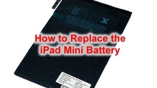 How to iPad Mini Battery Replacement [upl. by Yenobe]