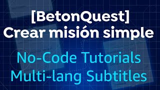 BETONQUEST  CREAR PRIMERA MISIÓN CON UI  TUTORIAL MINECRAFT  2024  QUEST  PLUGIN [upl. by Pall405]