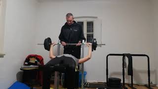 40 kg bench press personal record [upl. by Cohette]