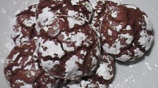 Chocolate Crinkled Cookies Italian Cookies [upl. by Meneau]