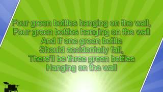 Ten Green Bottles with backing melody  karaoke [upl. by Nehttam409]