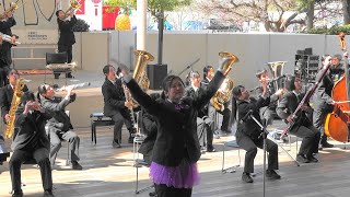 千葉県立四街道高等学校 吹奏楽部 Yotsukaido High School 幕張豊砂駅開業１周年まつりコンサート [upl. by Jalbert742]