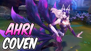 COVEN AHRI MID FULL AP GAMEPLAY  AHRI ASU REWORK VISUAL UPGRADE  League of Legends [upl. by Bessy]