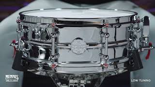 Dunnett Classic 14x55 Model 2N Chrome Over Brass Snare Drum 55142NCOB [upl. by Henson]